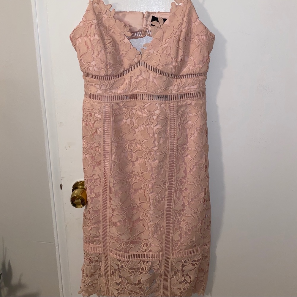 NWT Botanica Lace Dress in Melon from Revolve